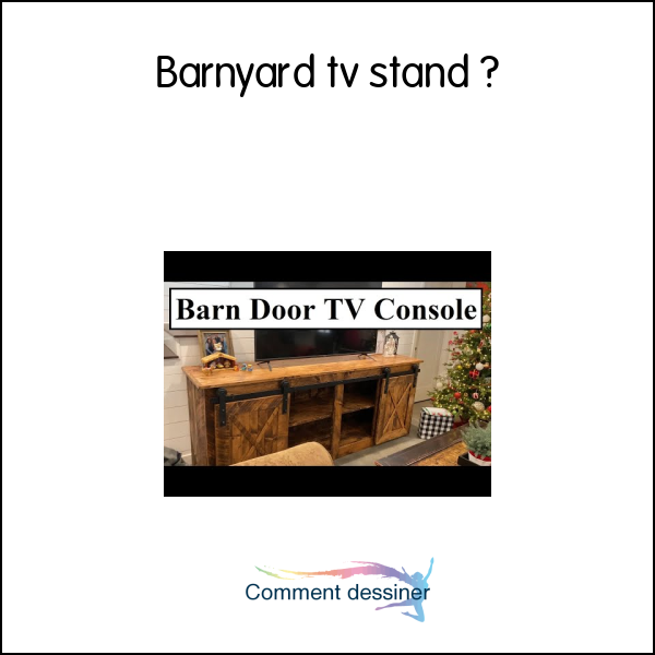 Barnyard tv stand